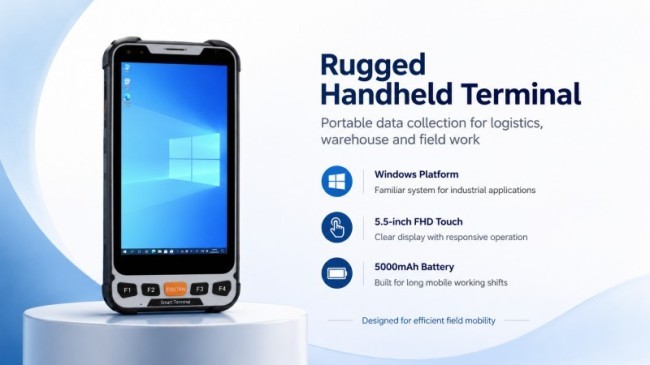 Win 10 Industrial Tablet 5.5 Inch for Compact Field Data and Daily Onsite Tasks
