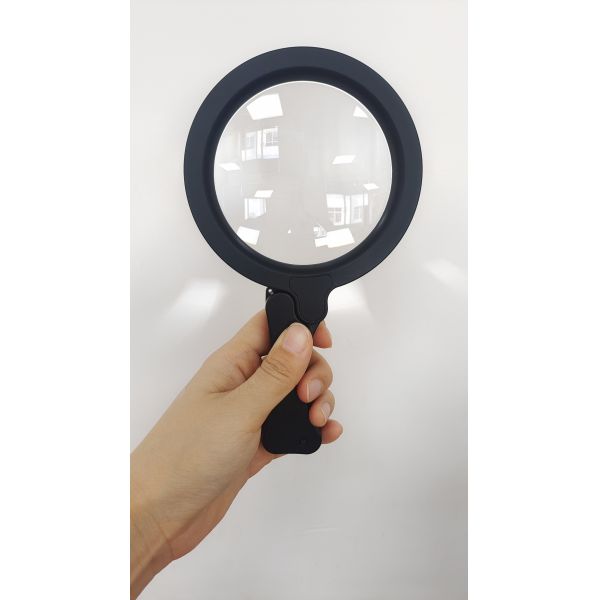 Multi-functional Handheld Three-fold LED Acrylic Lens 17 White LED Scale for Reading
