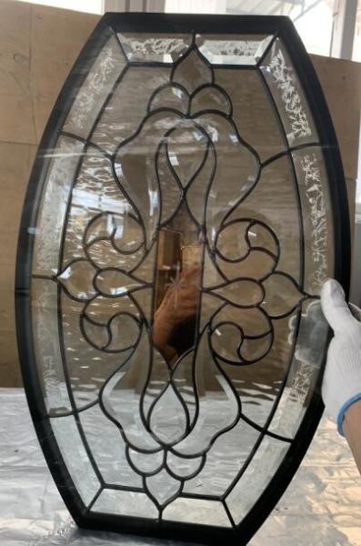Entry Door Leaded Glass Inserts Beveled Leaded Glass Front Doors Triple Glazed Glass