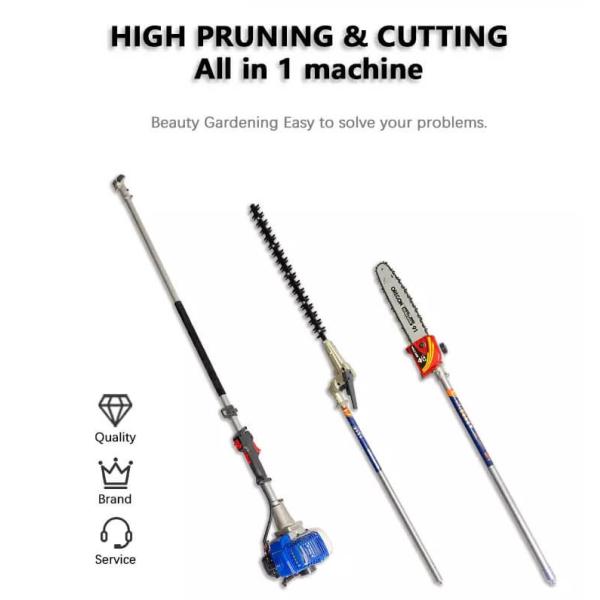 Триммер изгороди достигаемости цепной пилы 25.4cc поляка бензина длинный длинный