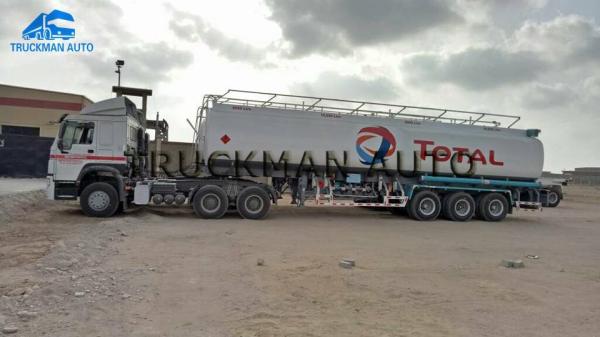 Durable Fuel Tanker Semi Trailer 1-8 Comdepartments 55000 Liter 55m3
