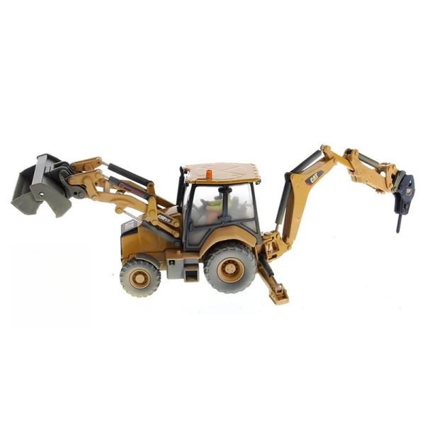 Diecast Masters 420F2IT Skid Steer Loader Backhoe Mud Paint Finish Model DM Limited 85755 1/50