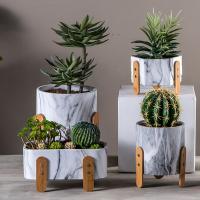 Los potes redondos de los Succulents cementan los potes decorativos de Mini Pot Planters Tabletop Flowerpots de las macetas