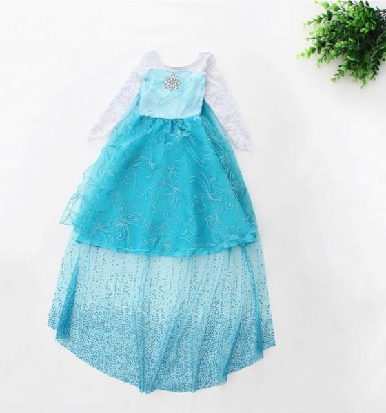 Frozen dress for elsa 2014 Christmas children dress princess party dress cosplay