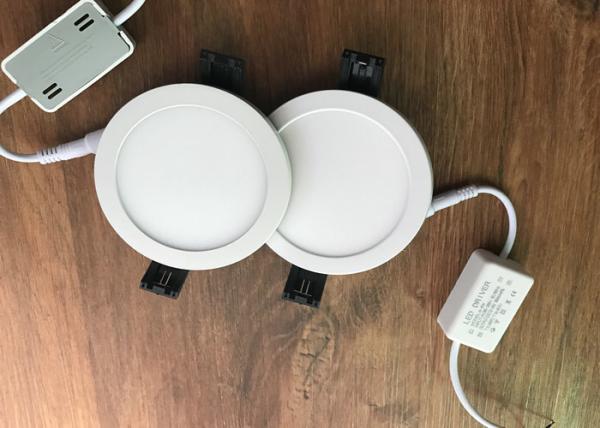 6 Watt Ultra Thin Recessed Led Lighting , 4000k 500lm Office Led Panel Light