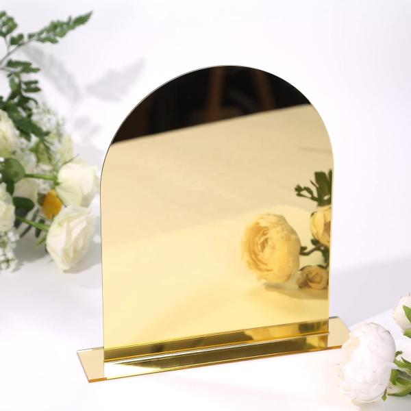 Gold Sign Acrylic Holder Frames Mirror Silver Welcome Board Wedding Party Event Decoration