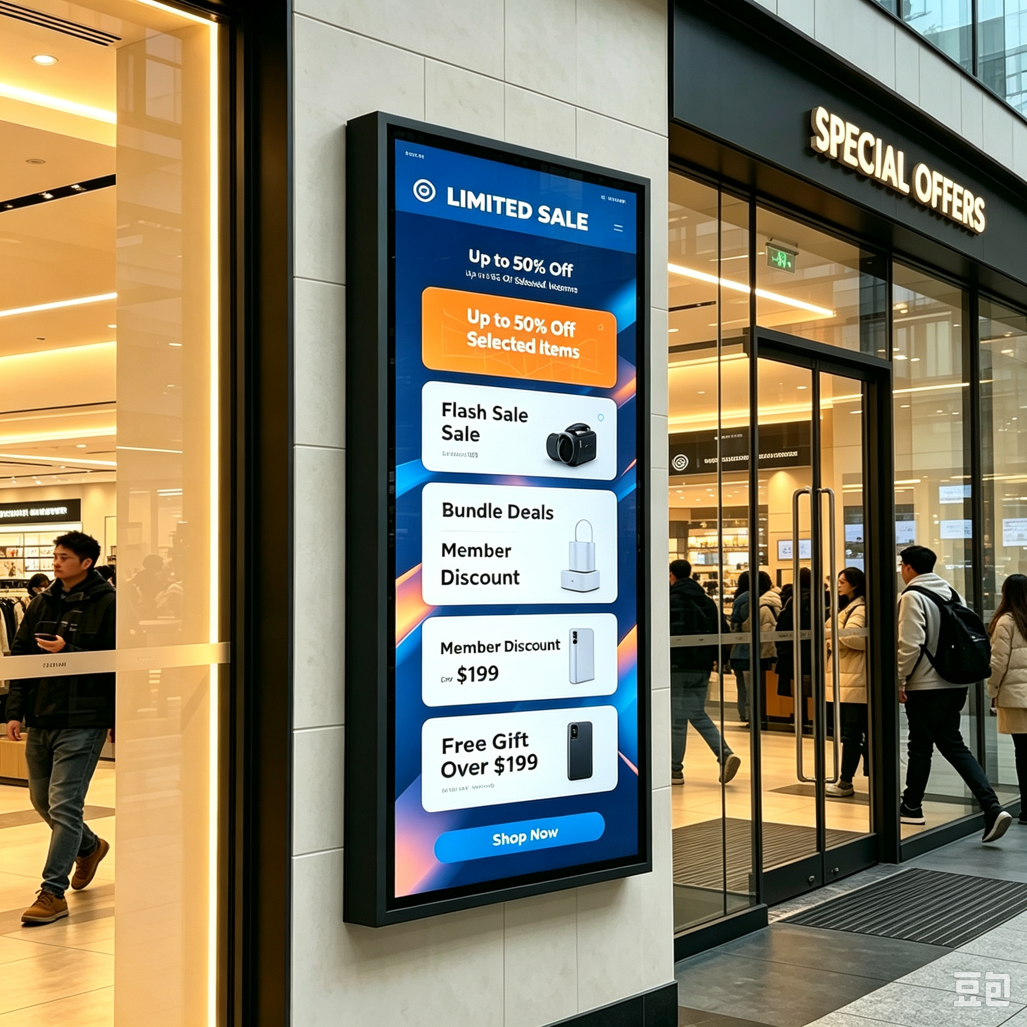 49 inch LCD Commercial Display Digital Signage for Public and Commercial displays
