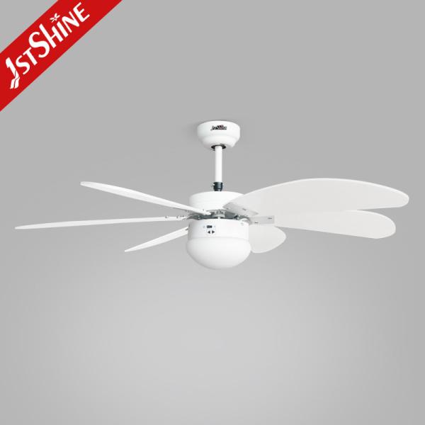 42 polegadas MDF reversível lâmina candelabro ventilador teto ventilador luz sem suporte dimmer