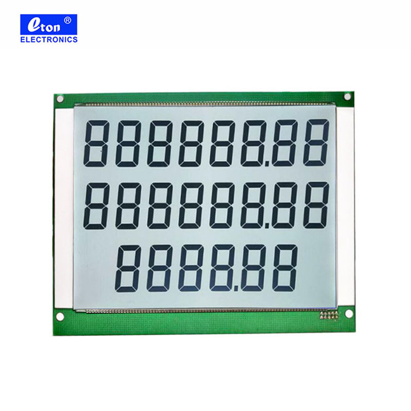 Custom 22 Digit 7 Segment TN LCD Display Board For Fuel Dispenser 886/776/664 Transmissive Screen