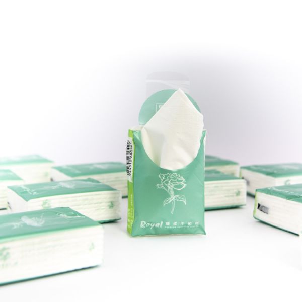 YASHI Paper Custom Logo Bulk Unbleached Pocket Tissue