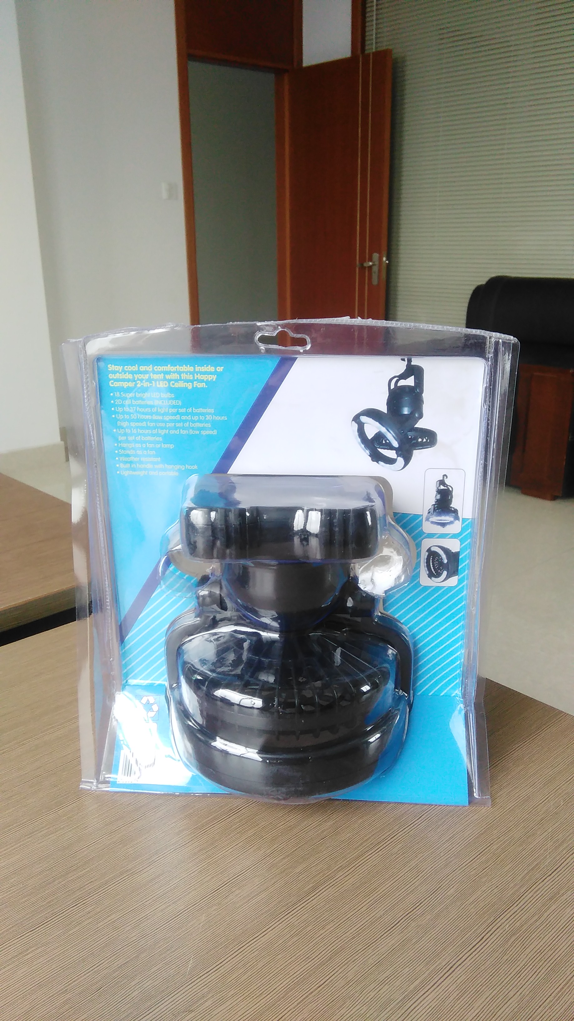 Powerful Outdoor LED Camping Fan With Double Battery Operated 3V