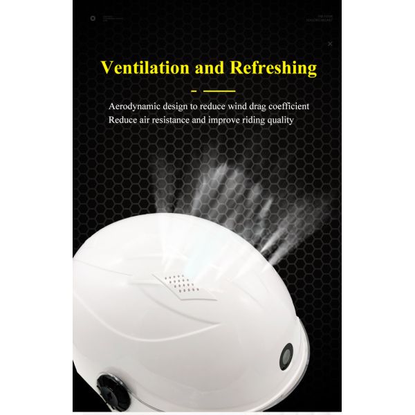 White Half Face Helmet for Motorcycles - Comfortable Fit with Adjustable Straps & Safety Features