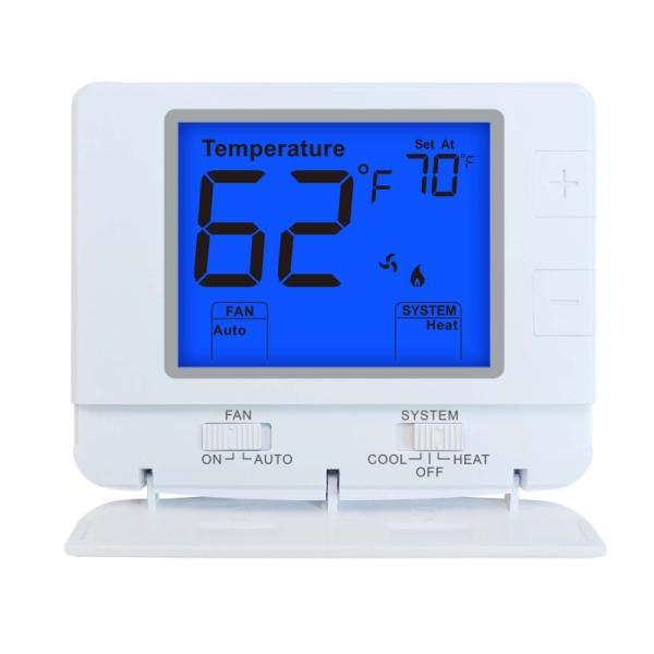 Riseem LCD Digital 24V 1 Heat 1 Cool Кондиционер непрограммируемый домашний термостат для HVAC с датчиком NTC