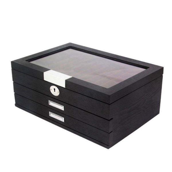 Elegant Wooden Pen Gift Box High Capacity For Luxury Display