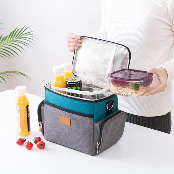 Wholesale OEM Fabric Custom Portable Reusable Oxford Tote Lunch Bag