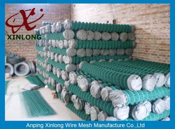 High Security PVC Coated Chain Link Fence For Baseball Fields / Park / Highway