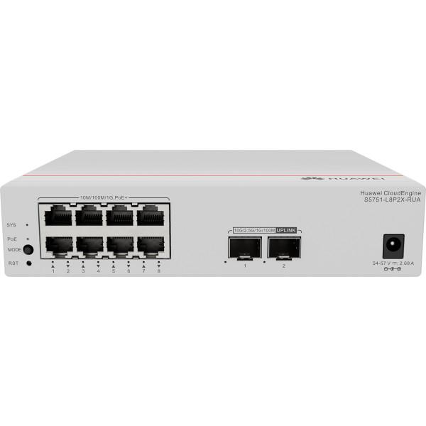 High-Performance Huawei Switch S5751-L8P2X-RUA : Gigabit Connectivity , Intelligent Management & Energy-Efficient Design