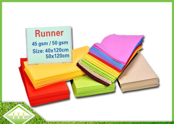 PP Spunbonded Per - Cut Non Woven Tablecloth For Party / Hotel / Restaurant Dining