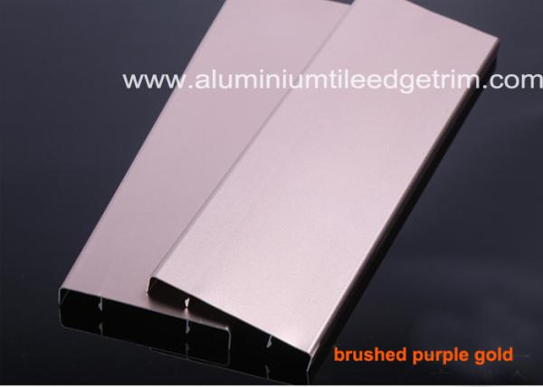 Durable Brushed Aluminium Skirting Perth / Board 60mm Height House Decoration