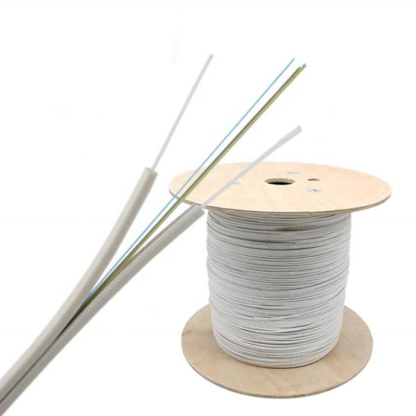 Single Mode FRP FTTH GJXFH Drop Cable Fiber Optic Cable 2 Cores With 2 Parallel
