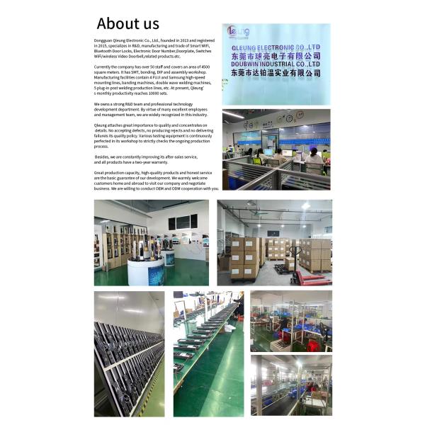 Qleung S819-2Max Smart Door Lock With Card Key Code Fingerprint Recognition Video Calling For Home Apartment For Wooden Door