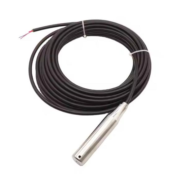 Polyvinyl Fluoride Cable IP68 24VDC Submersible Water Level Sensor Probe for Water Monitoring