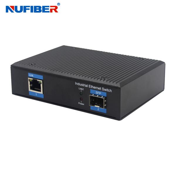 SFP Slot Unmanaged Industrial Switch 1000Mbps With Aluminum Alloy Material