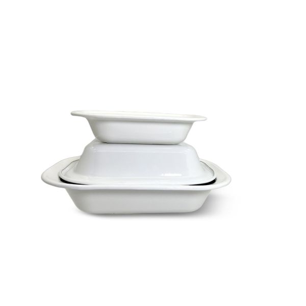 Thickness 0.5mm 0.6mm Enamel Square Cake Pan Bakeware Customized Color