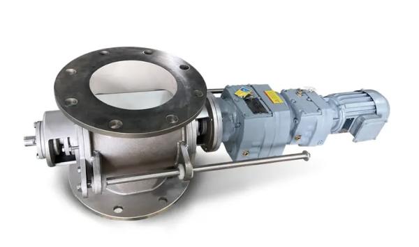 Chain Drive Hygienic Stainless Steel Rotary Airlock Valve 6 Inches For Dust Collector OEM