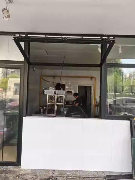Aluminium Folding Window Organ Horizontal Folding Window Tempered Glass Sliding Folding Window