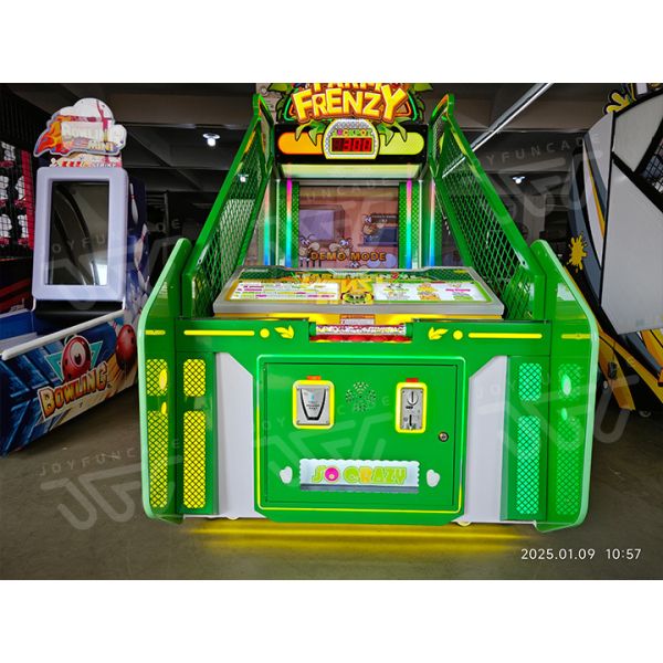 Farm Frenzy Arcade Machine Kids & Family Interactive Carnival Game Animal Themed Interactive Ball Toss Game