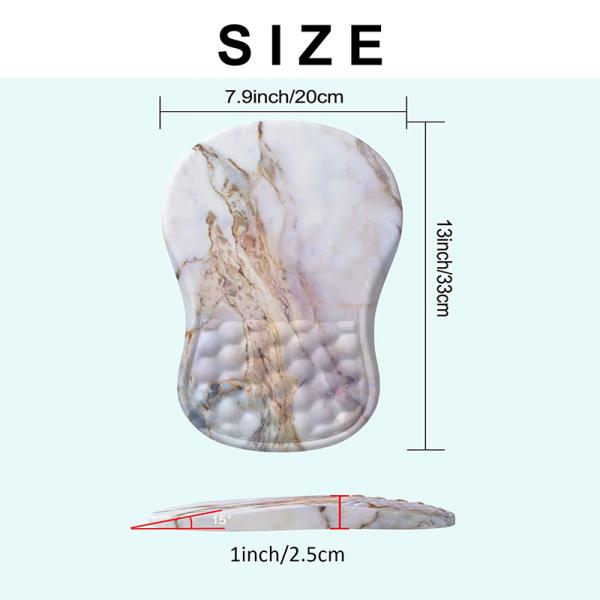 Desktop Silicone Gel Mouse Pad with Soft Memory Sponge Wrist Support