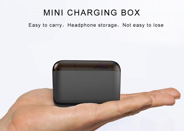 TWS Wireless Bluetooth5.0 Earphones Mini In-ear Style Binaural Earbuds Waterproof With Charging Box