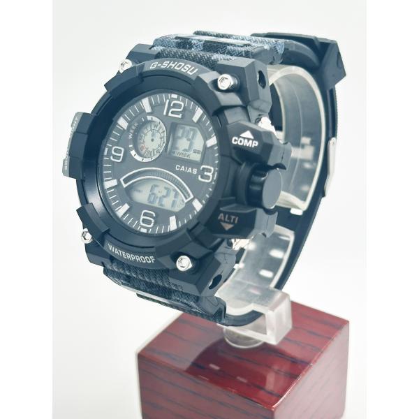 Прочные силиконовые мужские часы с устойчивыми к слезам цифровыми наручными часами