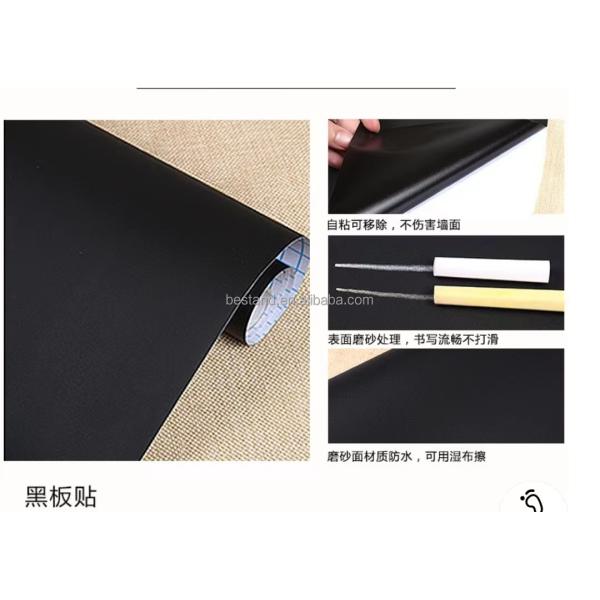 60cm*1.2m Autocollant pour murs en carton de chaux amovible Green Blackboard Autocollant en vinyle