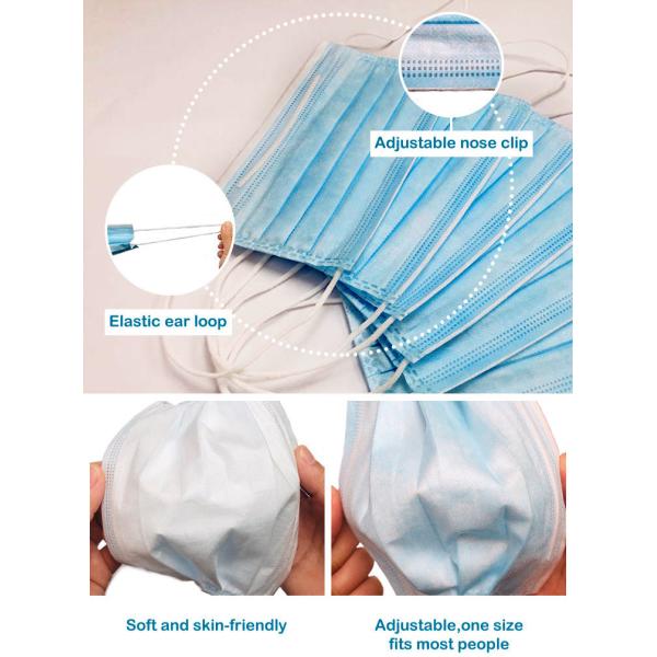 Waterproof Disposable Medical Face Mask 3Ply OEM ODM Supported