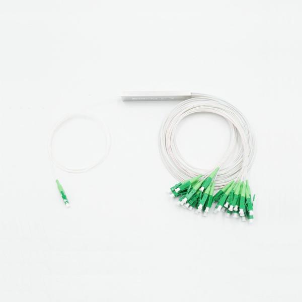 divisor de aço 1x32 da fibra ótica do tubo de 0.9mm com o conector do LC APC