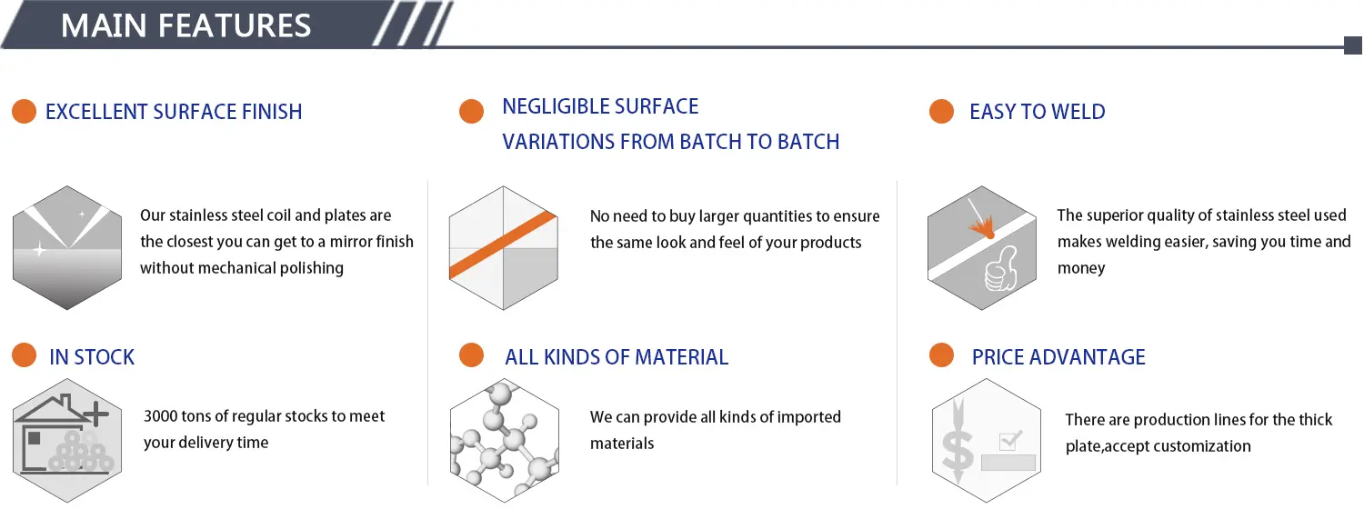 0.15 - 6 мм листы из нержавеющей стали Нержавеющая сталь дуплексная пластина HL 2B