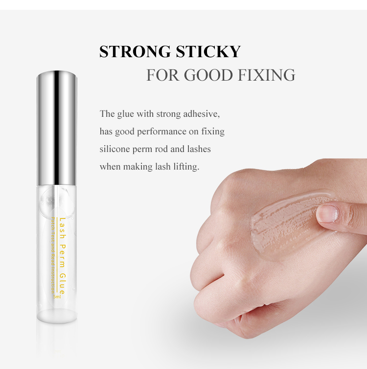 плетка 5ml поднимая слипчивую ресницу Perming прозрачное клеит