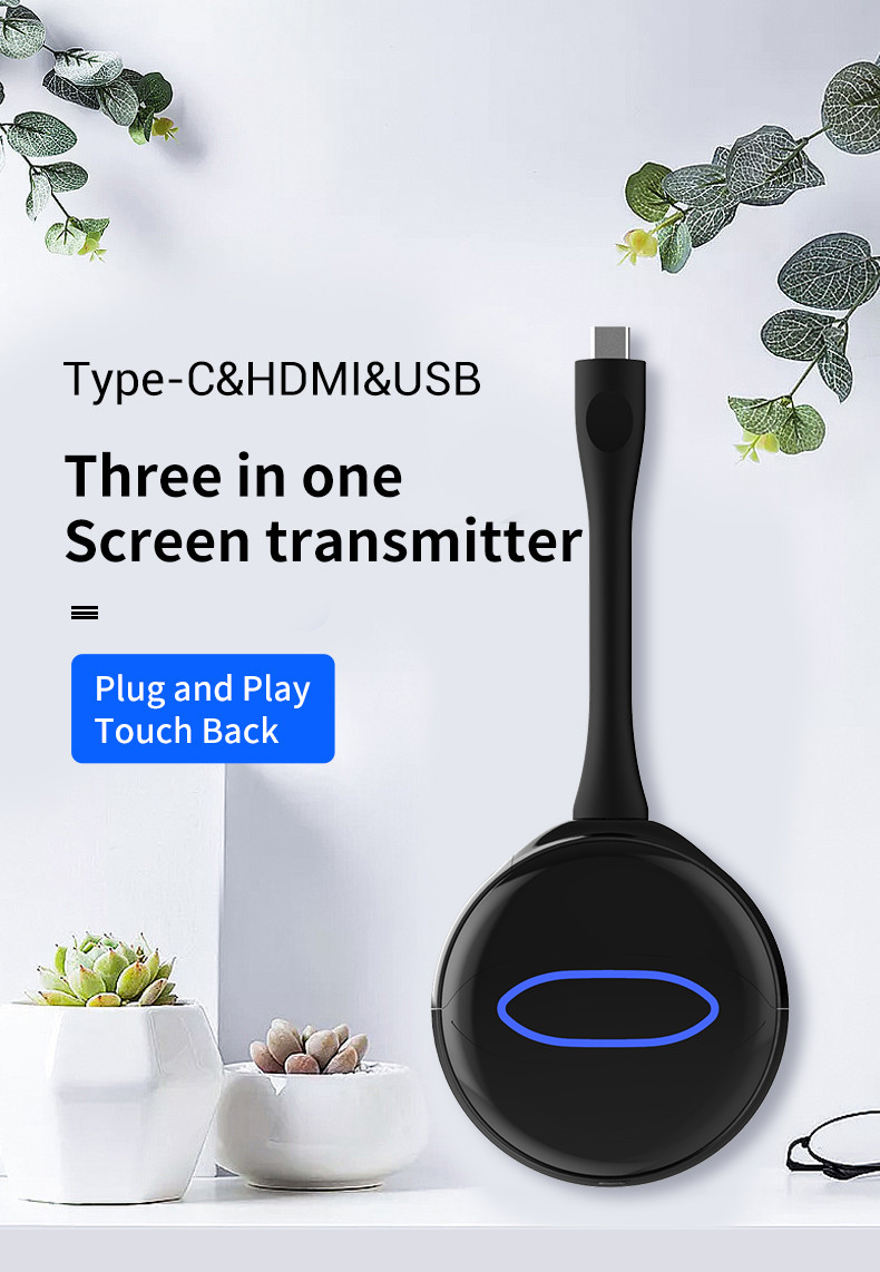 Донгл зеркала экрана USB HDMI, система представления TypeC беспроводная