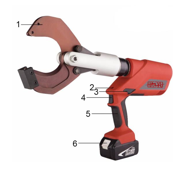 Coupe-câbles à batterie de 120KN 18V Coupe-câbles à batterie