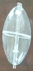 ABS transparent high quality Durable fishing slip cast spin float Oval float