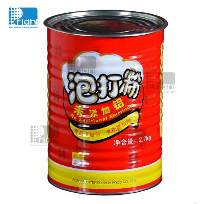 Canned Package Cooking Food Tin Box Custom Logo Recycled Materials