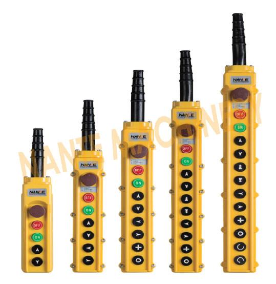 Industry 2 - 8 Buttons Remote Pendant Control For CD / MD Hoist , Easy Operating