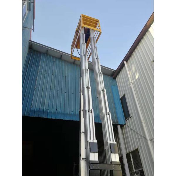 A elevação aérea do elevador da plataforma reforça o mastro da diminuição da emergência da estrutura