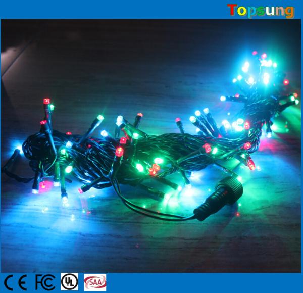 200 led twinkle rgb led string ip65 with controller for outdoor christmas decoration