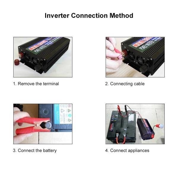 Pure Sine Waveform Solar Inverter DC12V/24V/48V/60V to AC220V 4000W Micro Cars Inverter Converter