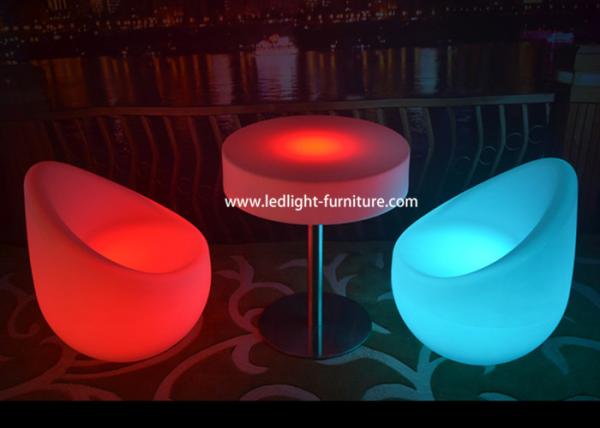 No Folded LED Light Furniture Light Up Chairs And Tables For Decoration
