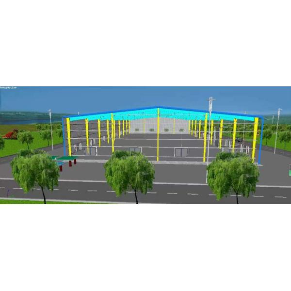 здание стальной структуры склада 60m×30m×7.5m стальное/ASTM A36 полуфабрикат