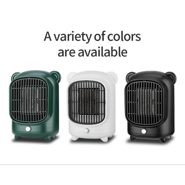 Нет Управляемый приложением 500 Вт Милый дизайн PTC Керамический столовой электрический обогреватель с горячим воздухом